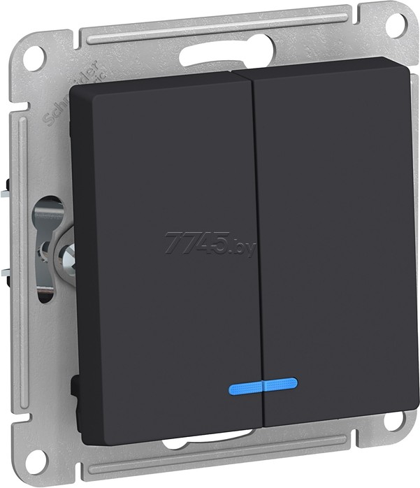 

Выключатель Schneider Electric AtlasDesign карбон [ATN001053], Выключатель Schneider Electric AtlasDesign ATN001053 карбон