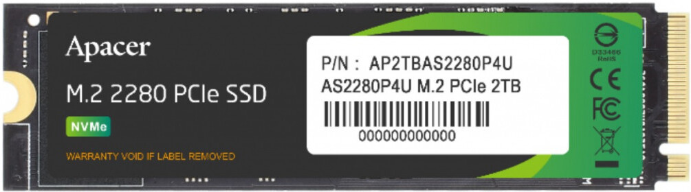 

SSD-накопитель Apacer AS2280P4U 2TB (AP2TBAS2280P4U-1)