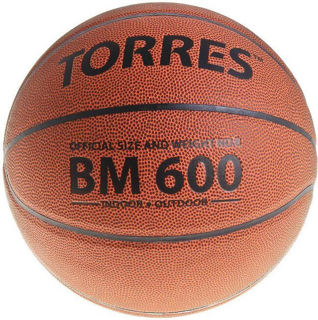 

Баскетбольный мяч Torres BM600 р.6, ПУ, нейлон. бут. камера, коричневый/черный [B10026], BM600 р.6, ПУ, нейлон. бут. камера,