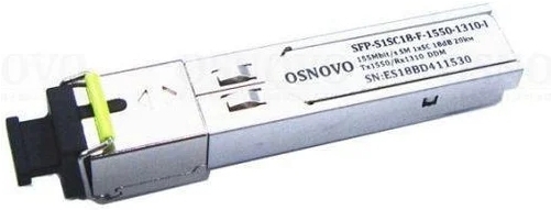 

Комплектующие для камер видеонаблюдения Osnovo Модуль, трансивер Osnovo Модуль SFP-S1SC18-F-1550-1310-I