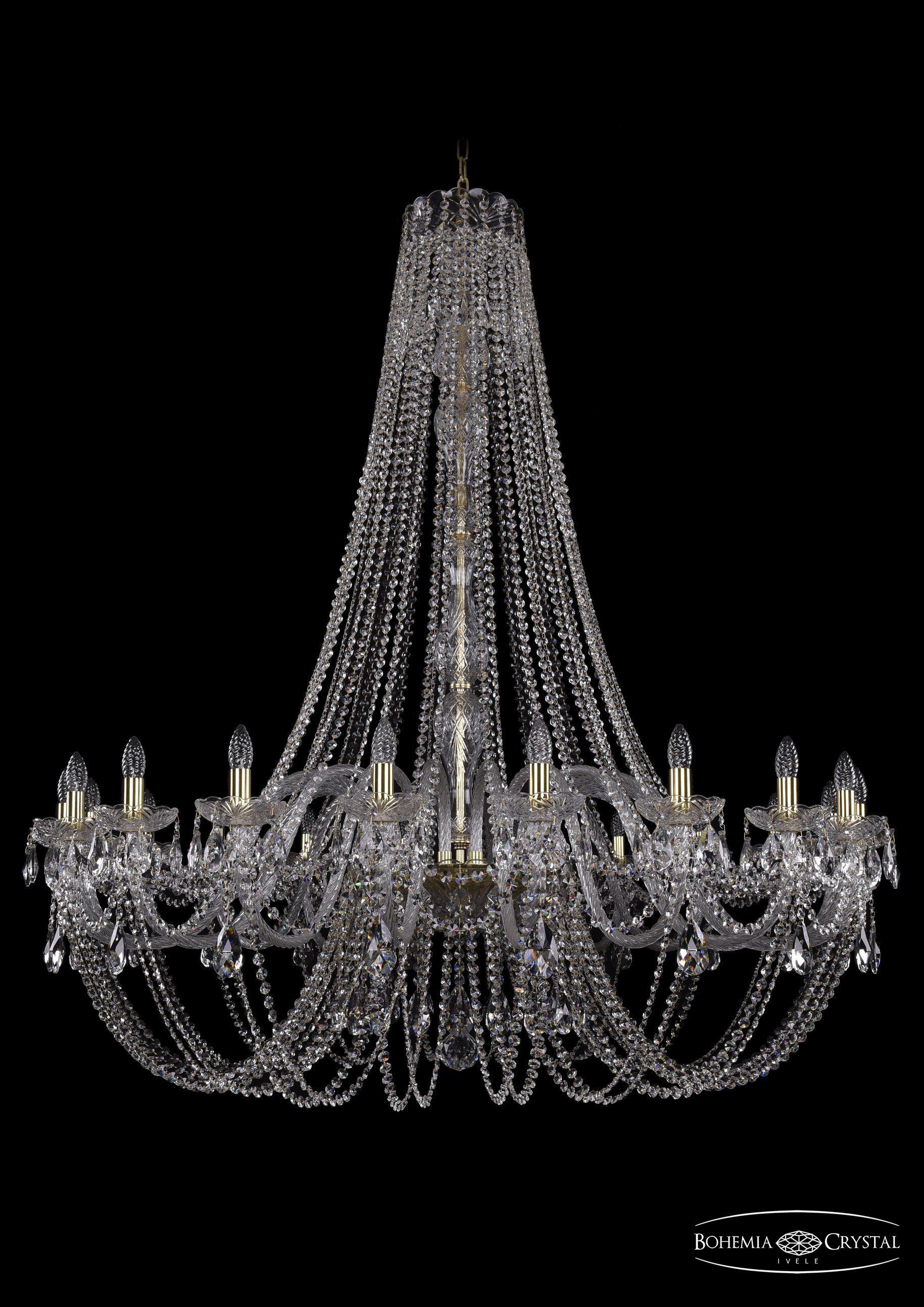 

Подвесная люстра Bohemia Ivele Crystal 1406/24/530/h-160/G