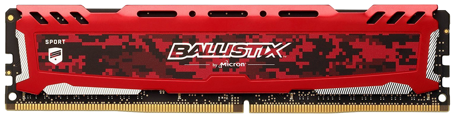 

Оперативная память Crucial Ballistix Sport LT Red 16GB DDR4 PC4-19200 [BLS16G4D240FSE], Ballistix Sport LT Red 16GB DDR4 PC4-19200