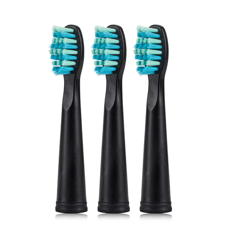 

Сменные насадки для электрощеток Infly 3 pack toothbrush head black P20C