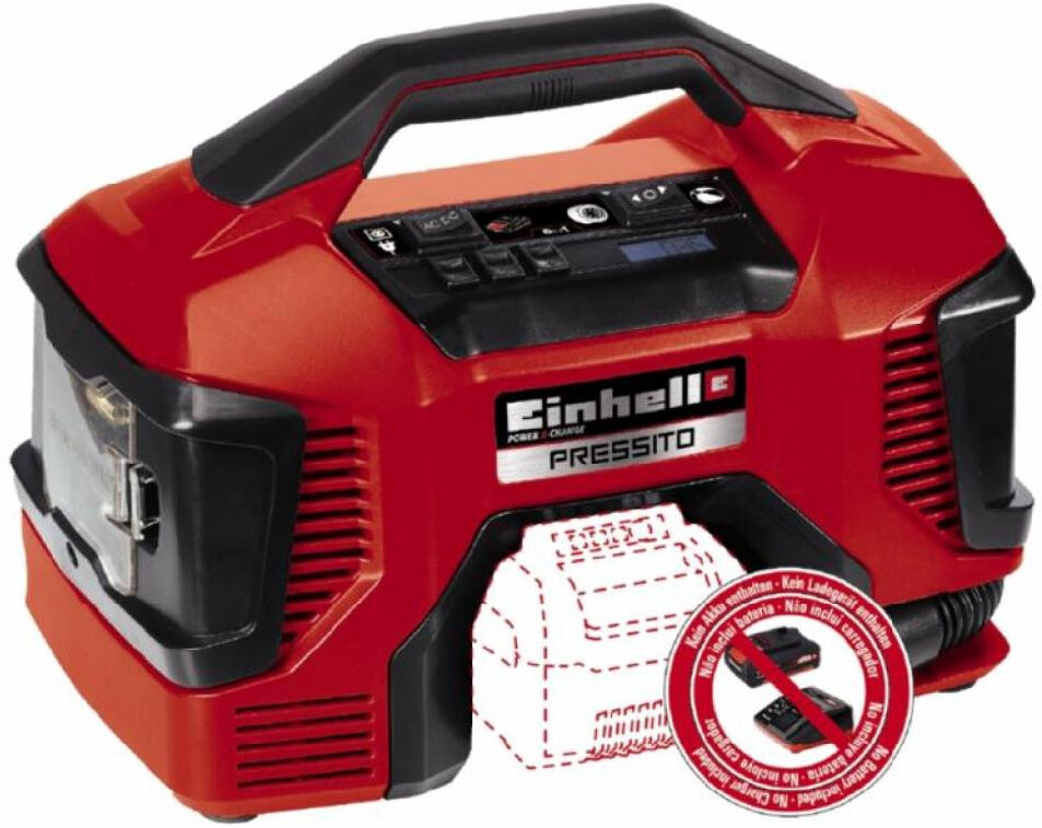 

Компрессор Einhell Pressito [4020460], Автомобильный компрессор Einhell PXC Pressito 4020460 (без АКБ)