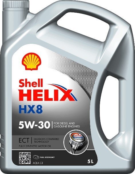 

Моторное масло Shell HELIX HX8 ECT 5W-30 5л (550046394)