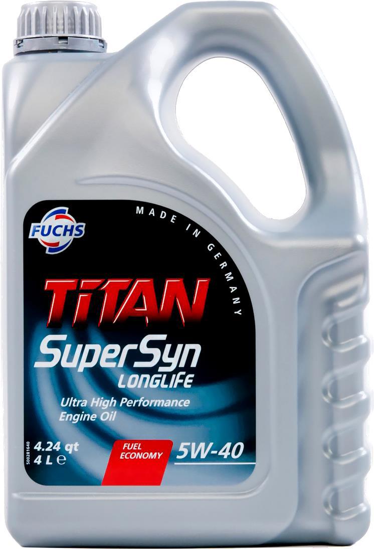 

Моторное масло Fuchs Titan Supersyn Longlife 5W40 4л [601236655], Моторное масло Fuchs Titan Supersyn Longlife 5W40 4л 601236655