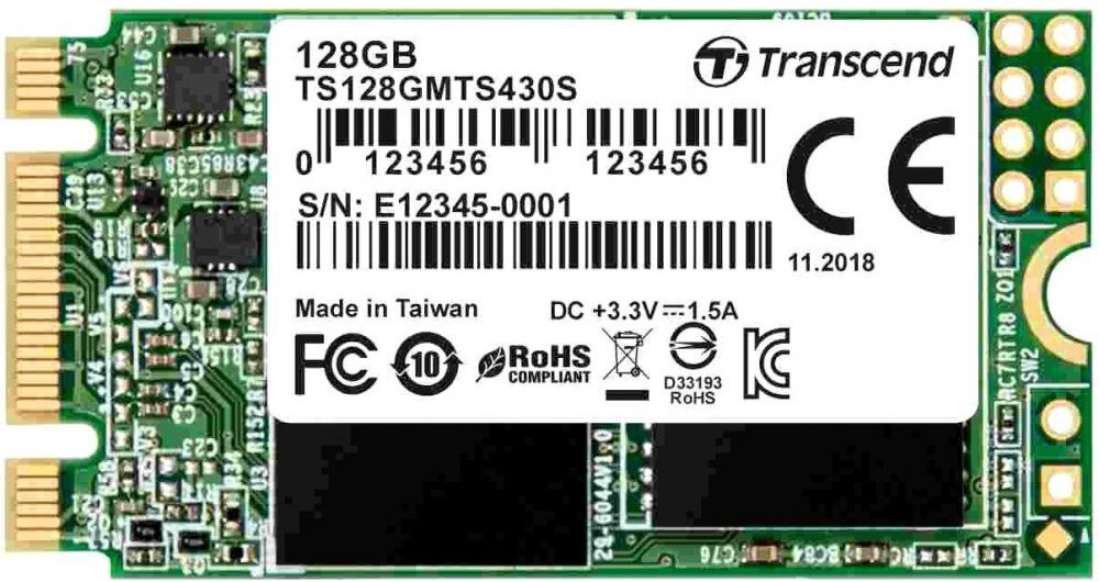 

SSD диск Transcend MTS430 128Gb [TS128GMTS430S], SSD диск Transcend MTS430 128Gb TS128GMTS430S