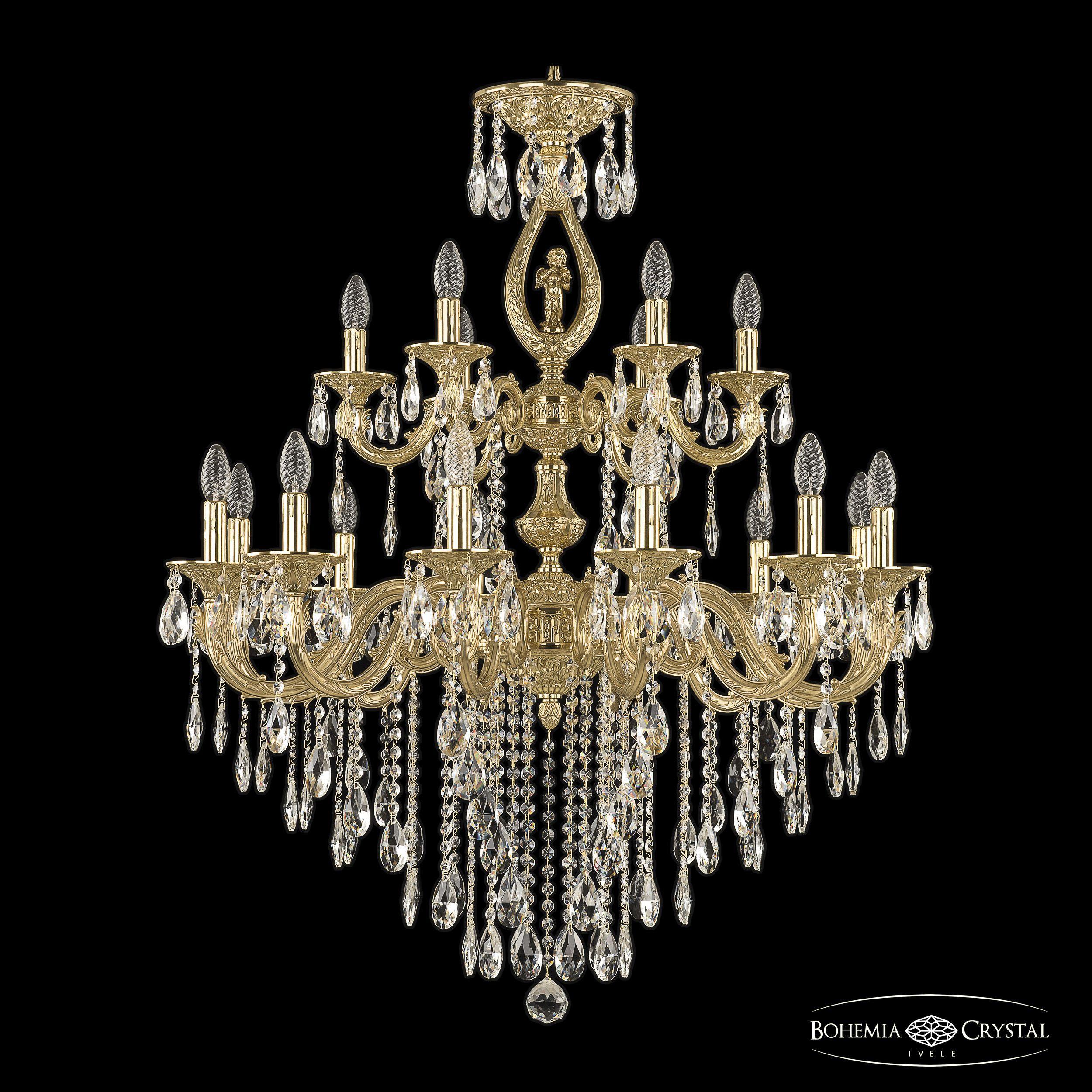 

Подвесная люстра Bohemia Ivele Crystal 71401/12+6/300/2D B G FA4M