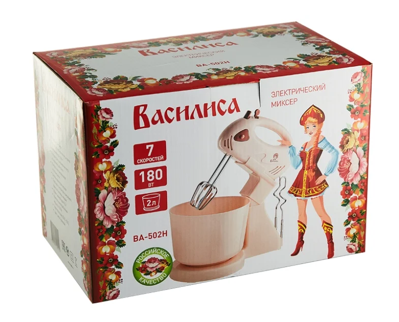 

Миксер Василиса ВА-502Н светло-розовый, ВА-502Н