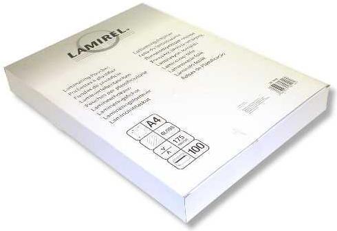 

Пленка для ламинирования Fellowes Lamirel LA-78765 А4 175мкм 100шт [LA-7876501], Пленка для ламинирования Fellowes Lamirel LA-78765 А4 175мкм 100шт LA-7876501