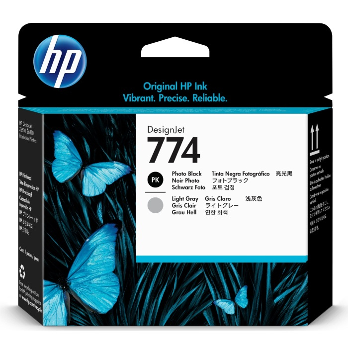 

Картридж для принтера и МФУ HP 774 Matte Black/Cyan, 774