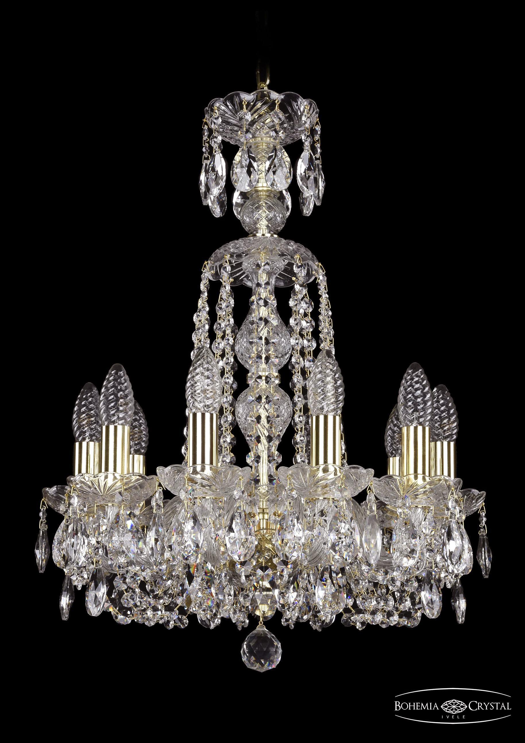 

Подвесная люстра Bohemia Ivele Crystal 1402/10/141/XL-58/G