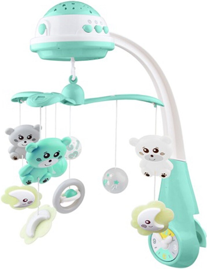 

Мобиль на кроватку Baby Mix Медвежата мятный [42785], Мобиль на кроватку Baby Mix Медвежата 42785 мятный