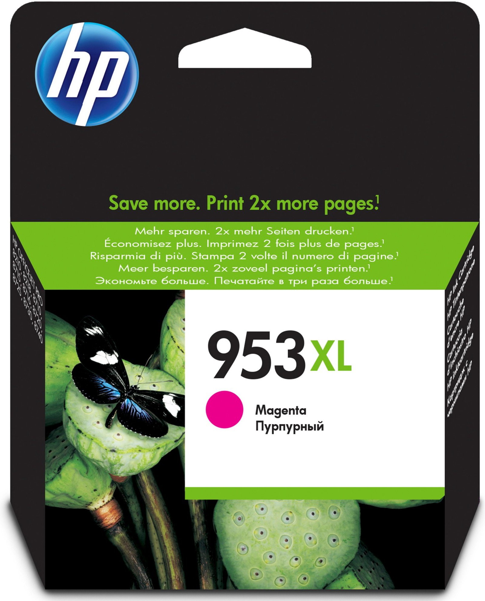 

Картридж для принтера HP 953XL [F6U17AE], Картридж струйный HP 953XL F6U17AE пурпурный для HP OJP 8710/8720/8730/8210 (1600стр.)