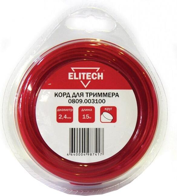 

Леска для триммера ELITECH 0809.003100, 0809.003100