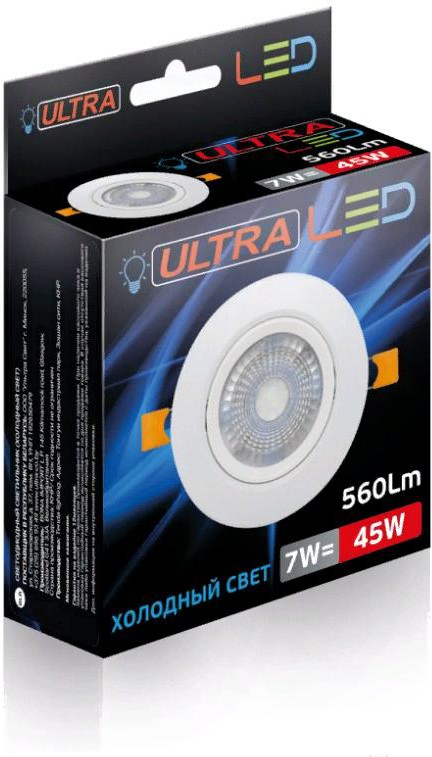 

Встраиваемый точечный светильник Ultra SD 7W 4000K, Точечный светильник Ultra SD 7W 4000K