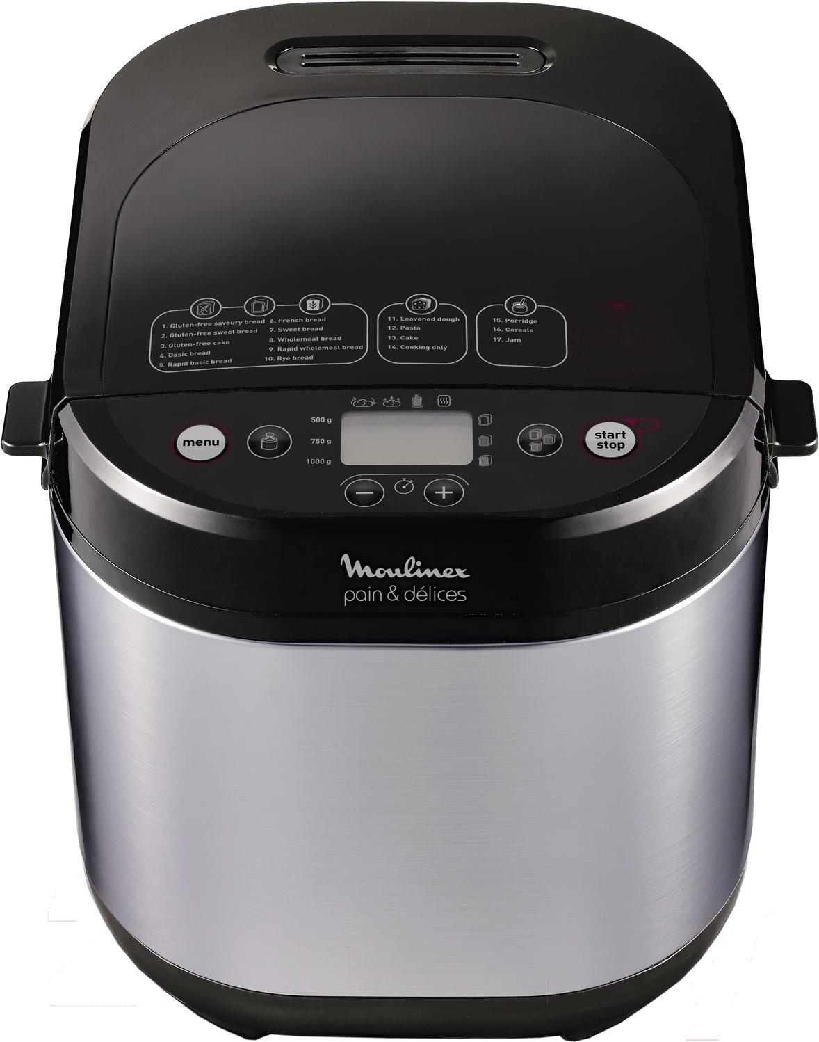 

Хлебопечка Moulinex OW240E30, Хлебопечь Moulinex OW240E30 650Вт серебристый/черный