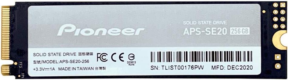 

SSD диск Pioneer 256GB M.2 2280 [PIONEER APS-SE20-256], 256GB M.2 2280