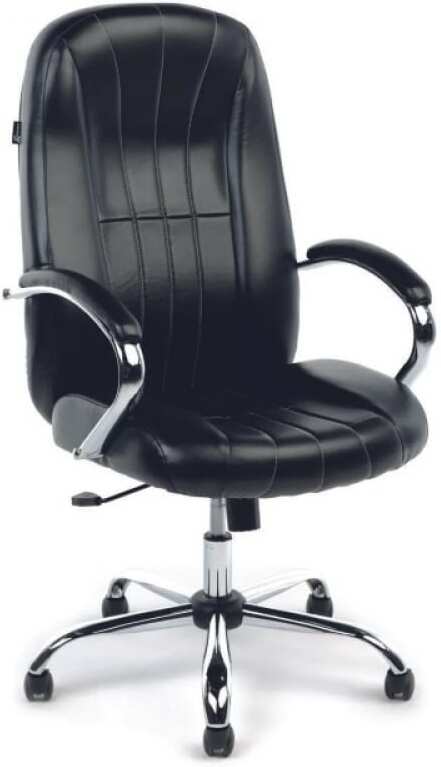 

Офисное кресло Бюрократ T-898SL Leather Venge искусственная кожа черный/хром [T-898SL/BLACK], Кресло руководителя Бюрократ T-898SL/BLACK черный