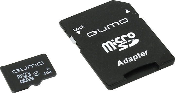 

Карта памяти QUMO microSDHC (Class 10) 4GB (QM4GMICSDHC10), Карта памяти QUMO microSDHC (Class 10) 4GB QM4GMICSDHC10