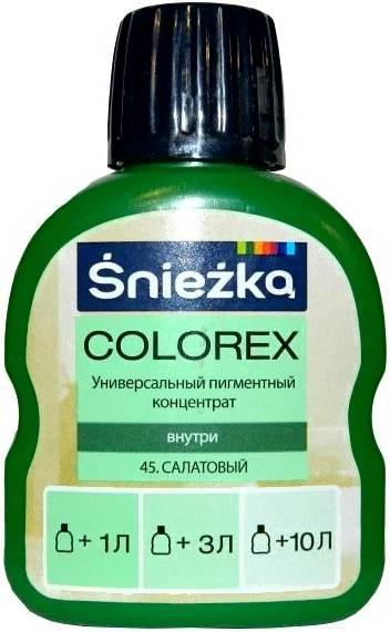 

Колеровочный пигмент Sniezka Colorex 45 100мл салатовый