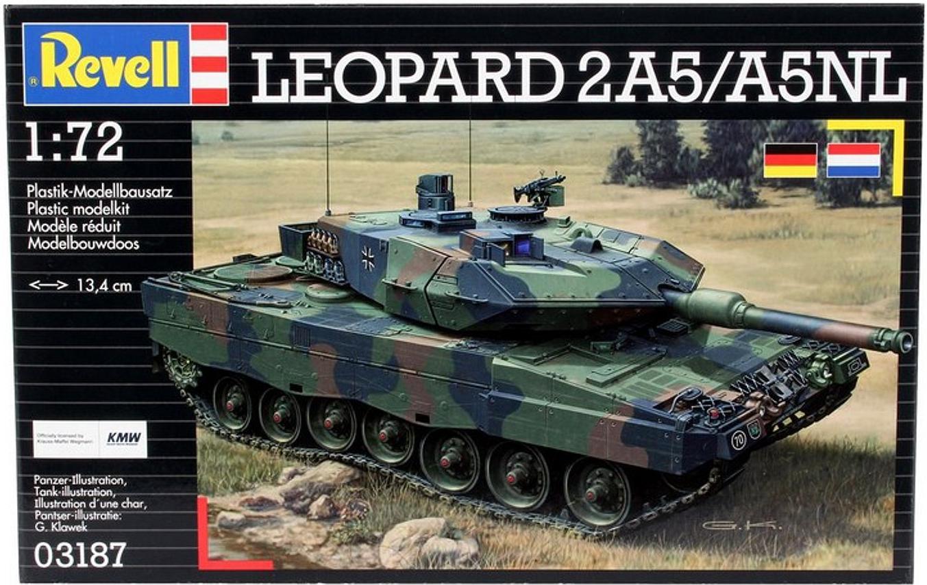 

Сборная модель Revell Немецкий танк Леопард 2А5/А5NL [03187], Немецкий танк Леопард 2А5/А5NL