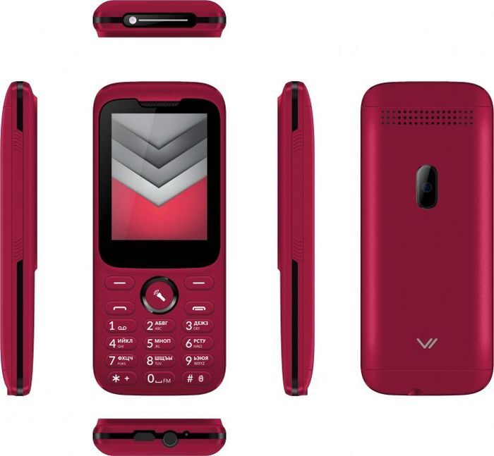 

Мобильный телефон Vertex D552 темно-красный, D552
