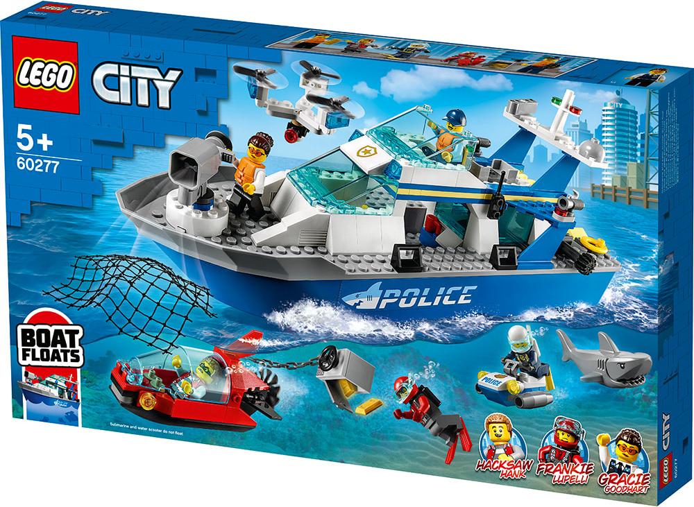 

Конструктор LEGO City Катер полицейского патруля [60277], City Катер полицейского патруля
