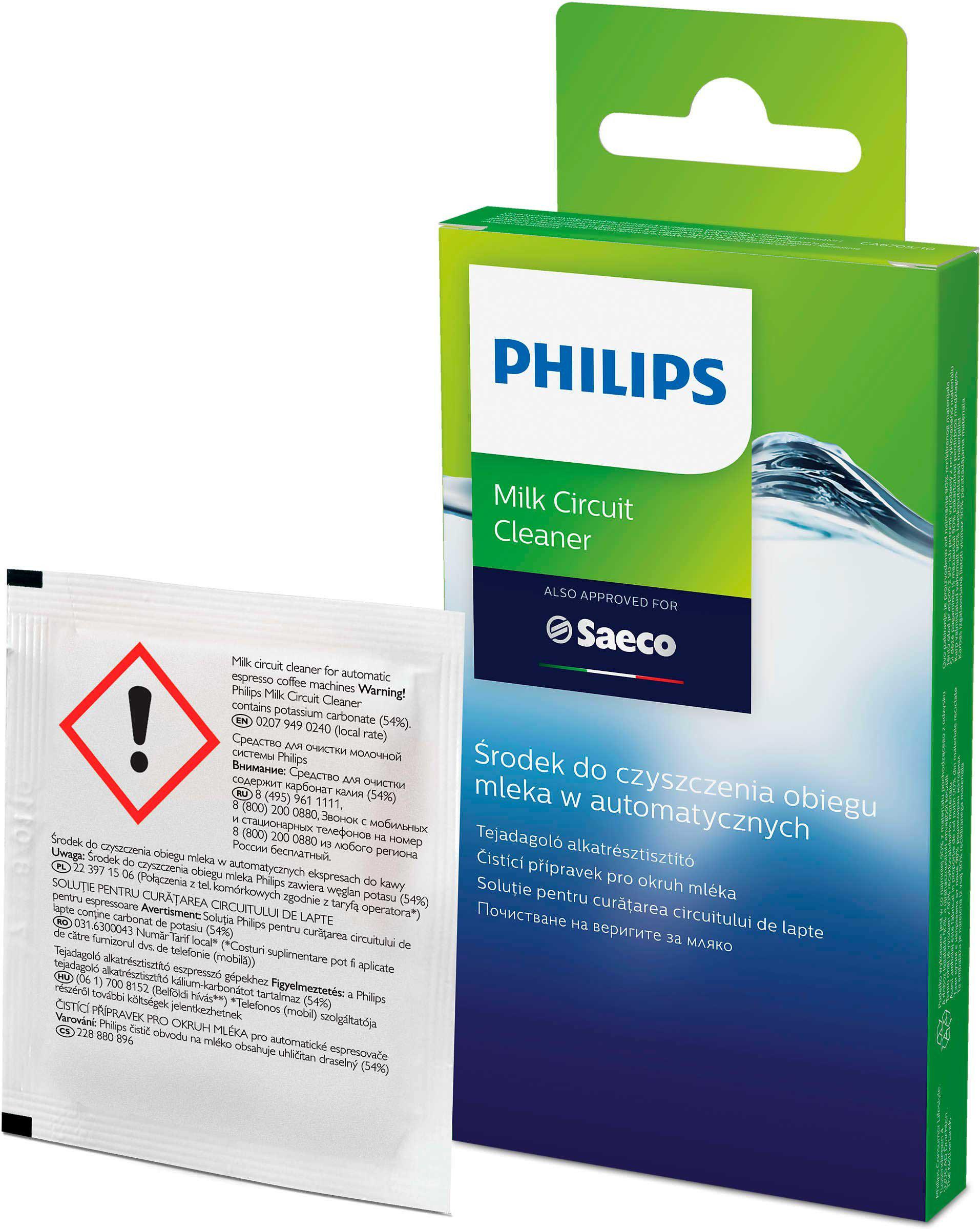 

Средство для очистки молочной системы Philips CA6705/10, Набор чистящих средств для кофемашин Philips CA6705/10