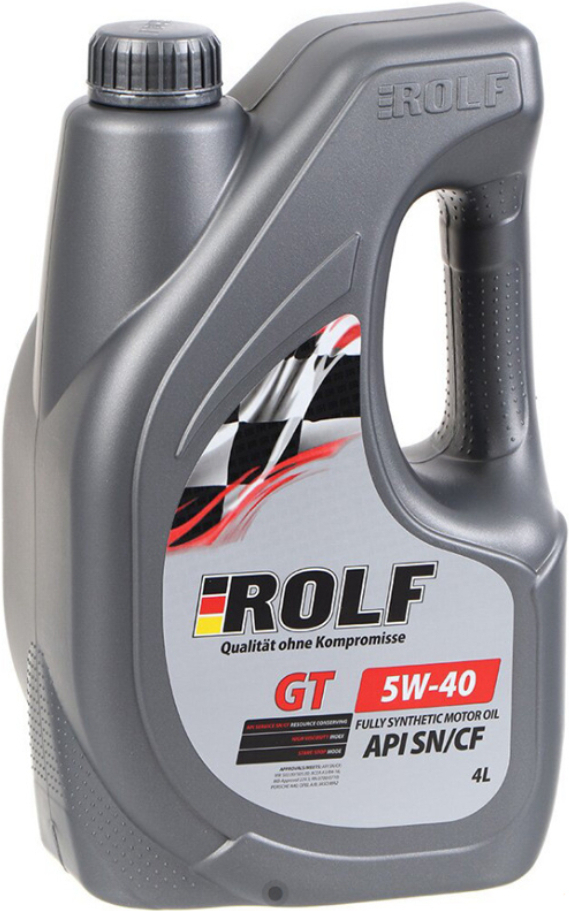 

Моторное масло Rolf GT SAE 5W-40 API SN/CF 4л (322436)