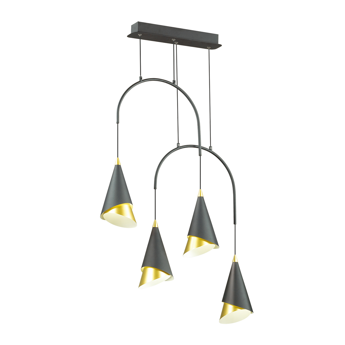 

Потолочный подвесной светильник Odeon Light 4116/28L черный/золото Подвес LED 28W ETNA, 4116/28L черный/золото Подвес LED 28W ETNA