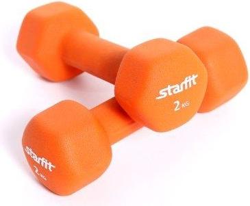 

Гантель Starfit неопреновая DB-201 2 кг 2 шт оранжевый
