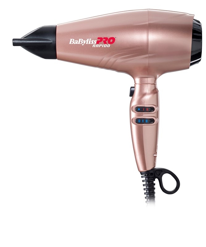 

Фен BaByliss Pro BAB7000IRGE Rapido розовое золото, Pro BAB7000IRGE Rapido