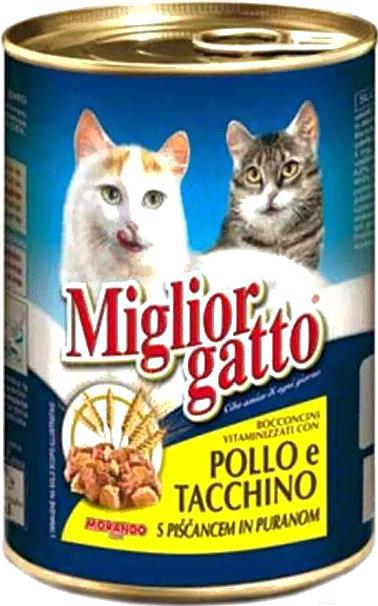 

Корм для кошек Miglior Gatto Classic Chickenamp;Turkey 405г, Gatto Classic Chickenamp;Turkey 405г
