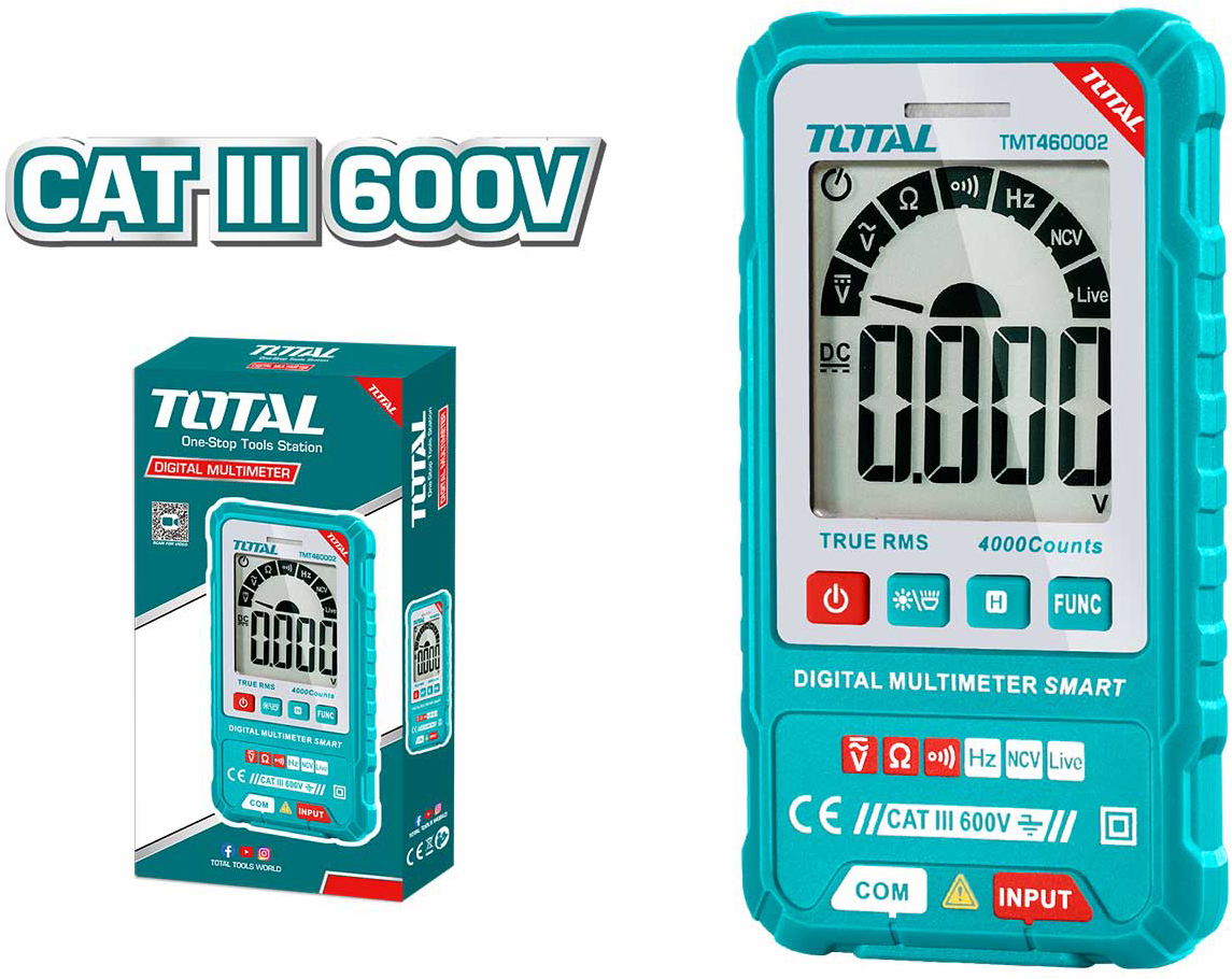 

Мультиметр цифровой Total TMT460002