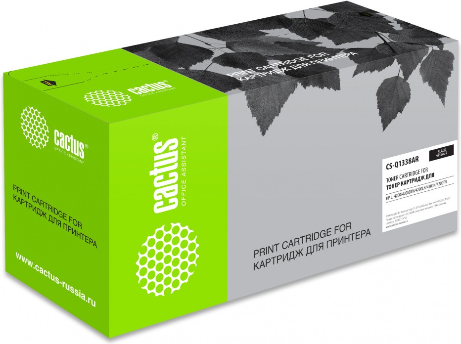 

Картридж лазерный Cactus Q1338A черный (CS-Q1338AR)