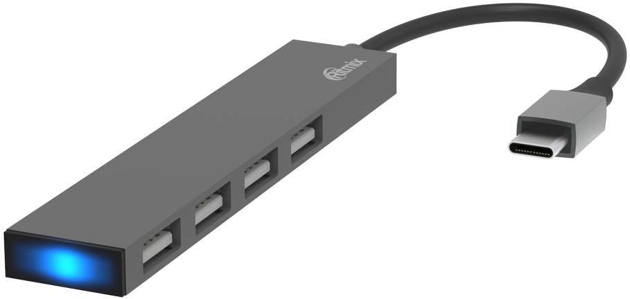 

USB-хаб Ritmix CR-4402 Metal, CR-4402