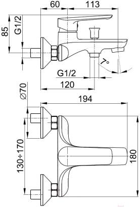 

Смеситель Armatura Tanzanit 5024-010-00, Tanzanit 5024-010-00