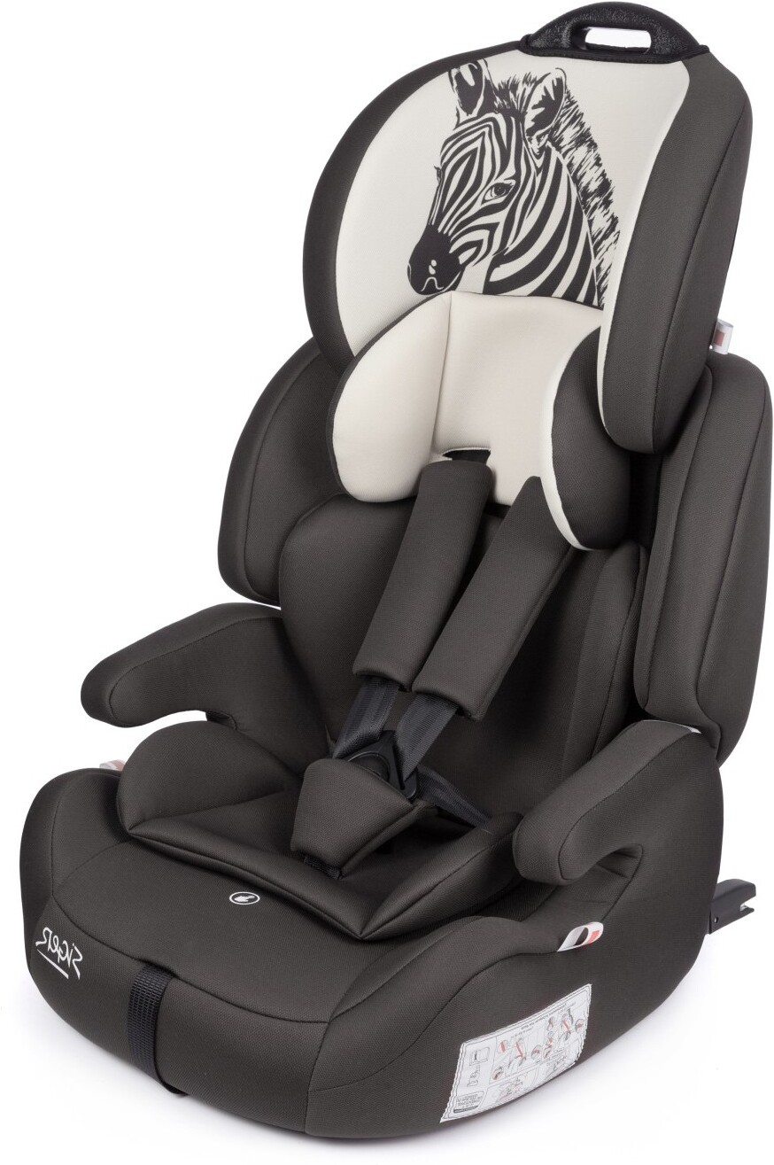 

Детское автокресло SIGER Стар Isofix Lux зебра серый бежевый (KRES3599)