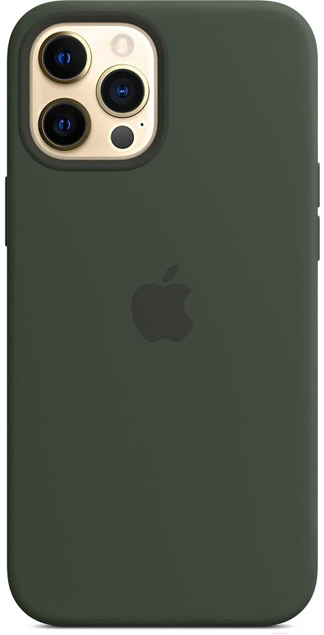 

Чехол для телефона Apple iPhone 12 Pro Max Silicone Cypress Green [MHLC3], iPhone 12 Pro Max Silicone