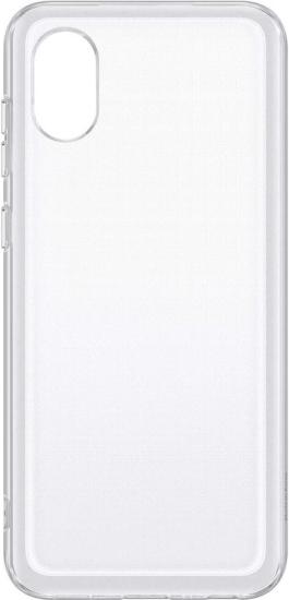 

Чехол для телефона Samsung Galaxy A03 Core Soft Clear Cover прозрачный [EF-QA032TTEGRU], Galaxy A03 Core Soft Clear Cover