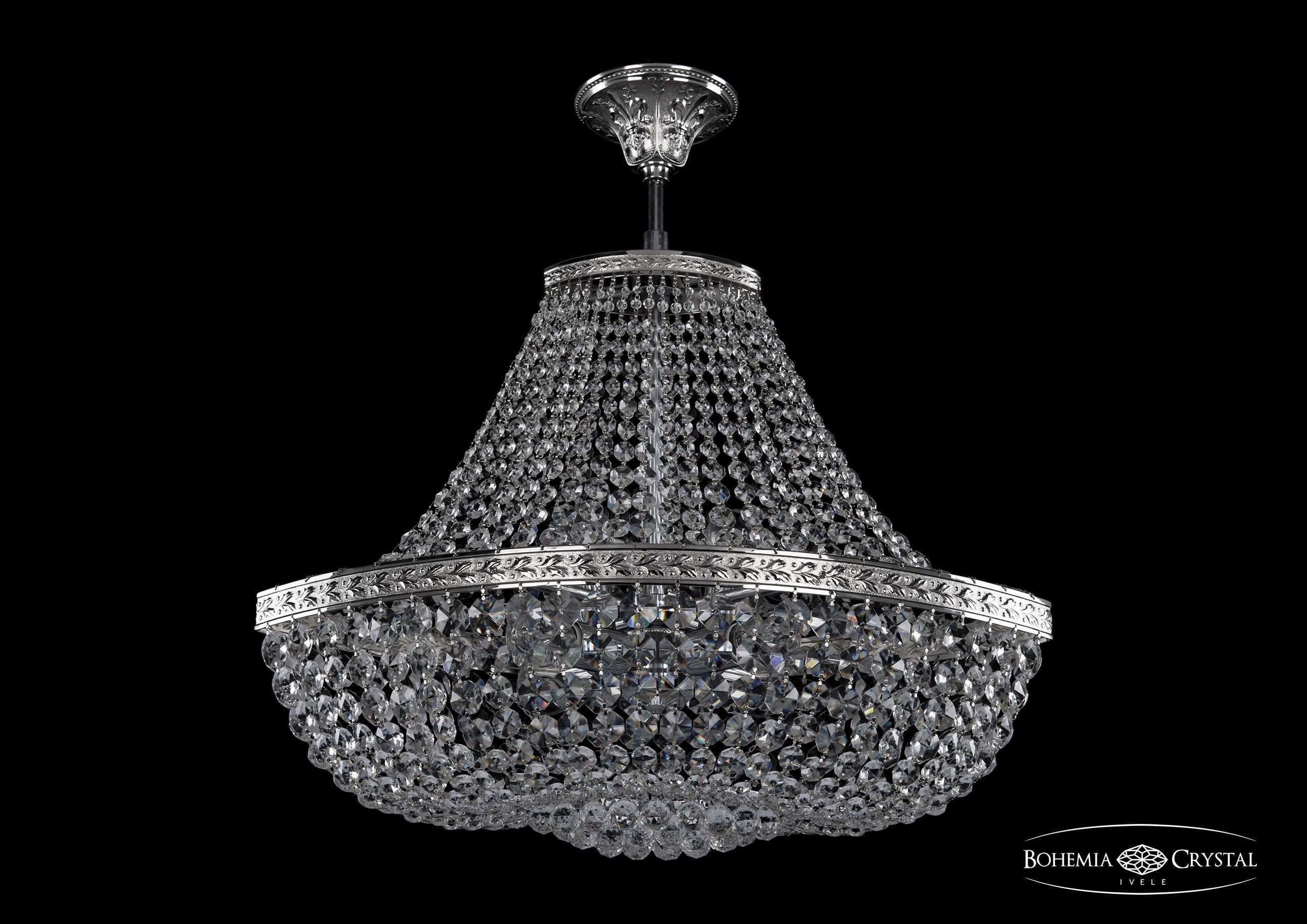 

Люстра на штанге Bohemia Ivele Crystal 19283/H1/55IV Ni