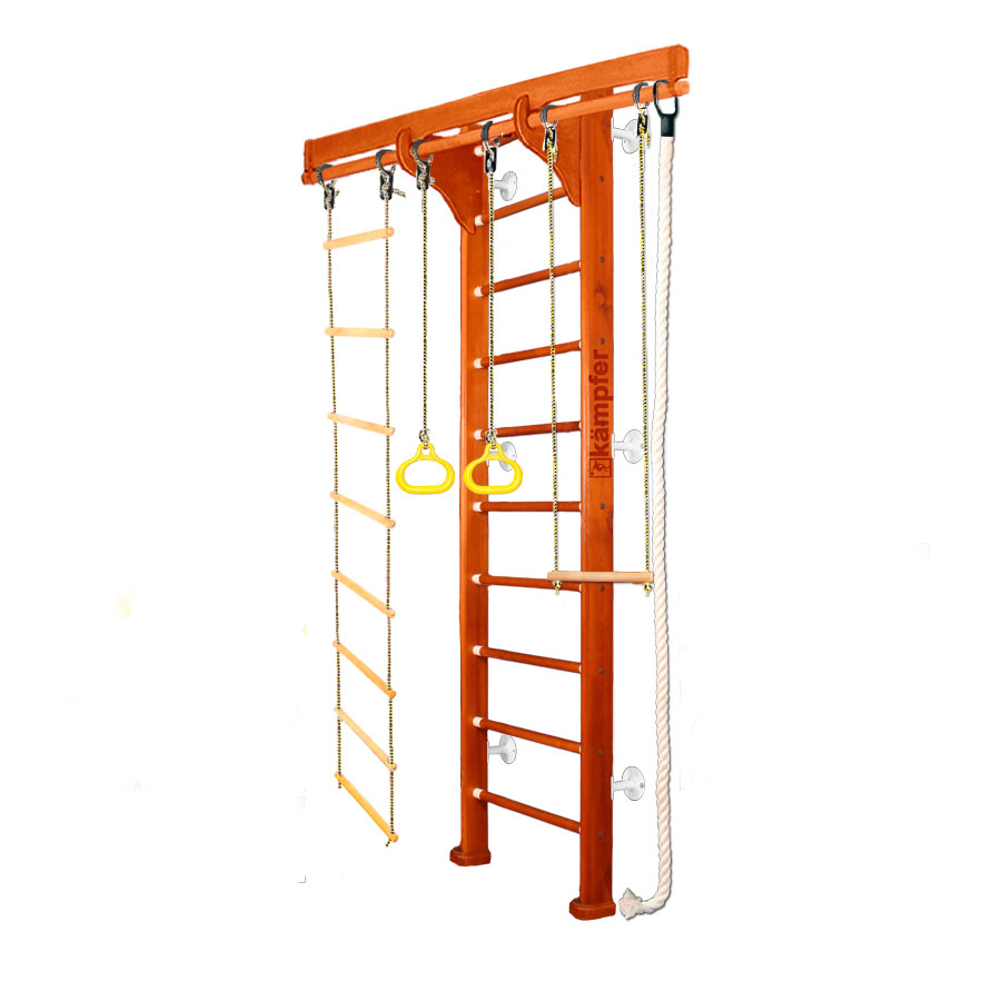 

Детский спортивный комплекс Kampfer Wooden Ladder Wall №4 Стандарт вишневый/белый, Wooden Ladder Wall №4 Стандарт