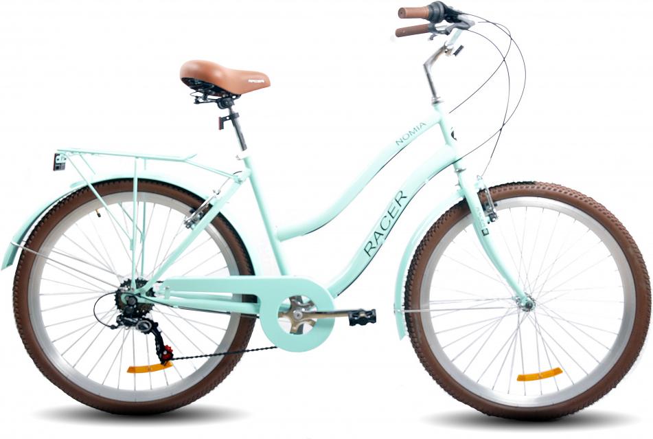 

Велосипед Racer Nomia 26э'' рама 18 дюймов 2021 голубой, Nomia 26 2021 18