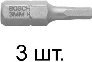 

Набор бит Bosch 2607001716 3 предмета, Набор инструментов Bosch 2607001716 3 предмета