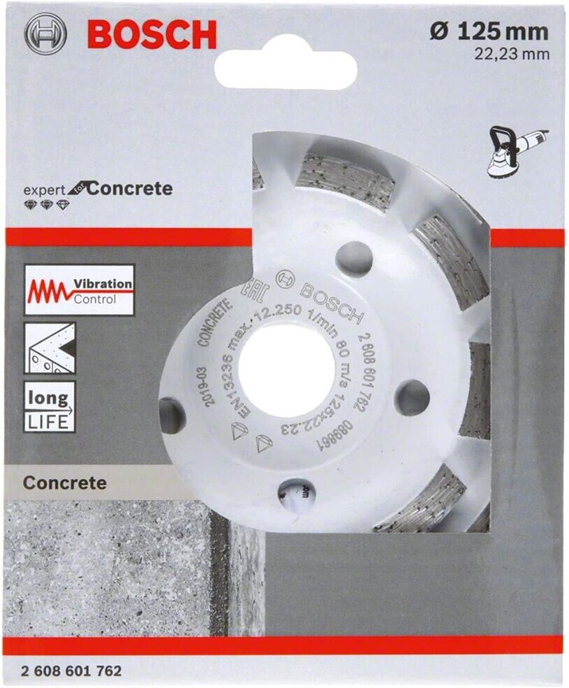

Алмазный диск Bosch 125х22,23 мм по бетону сегмент expert fot concrete [2.608.601.762], Алмазный диск Bosch 125х22,23 мм по бетону сегмент expert fot concrete 2.608.601.762