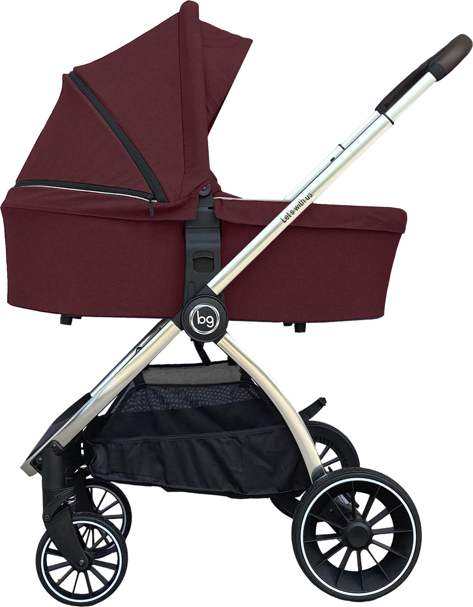 

Детская коляска Bubago Lacio Wine Red 3 в 1 BG 200 хром, Lacio Wine Red 3 в 1 BG 200