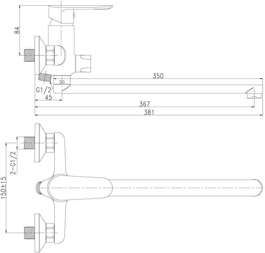 

Смеситель Rossinka Silvermix RS32-32, RS32-32