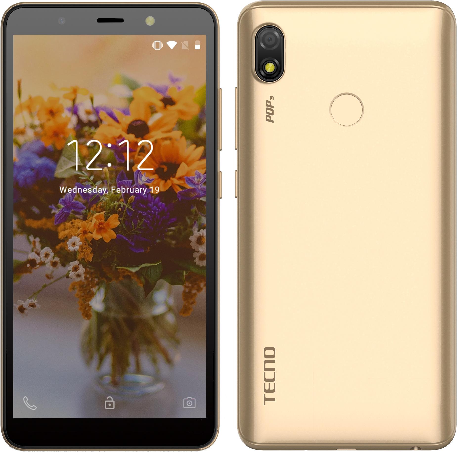 

Мобильный телефон Tecno POP3 1GB/16GB (BB2) Champagne gold, POP3 1GB/16GB (BB2)