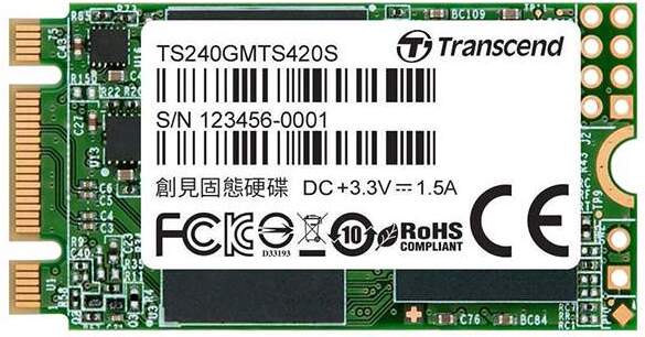 

SSD Transcend MTS420S 240GB TS240GMTS420S, Накопитель SSD Transcend MTS420S TS240GMTS420S